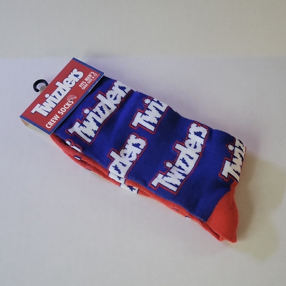Blue and Red Crew Socks
